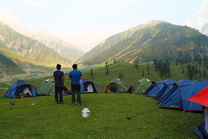 Adventure activities in Kashmir camping 1